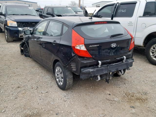 KMHCT5AE2GU275380 - 2016 HYUNDAI ACCENT SE BLACK photo 3