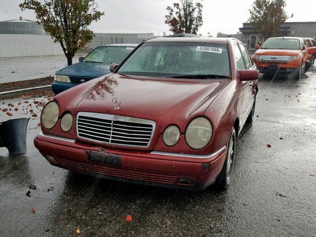 WDBJF65H6XA817965 - 1999 MERCEDES-BENZ E 320 BURGUNDY photo 2