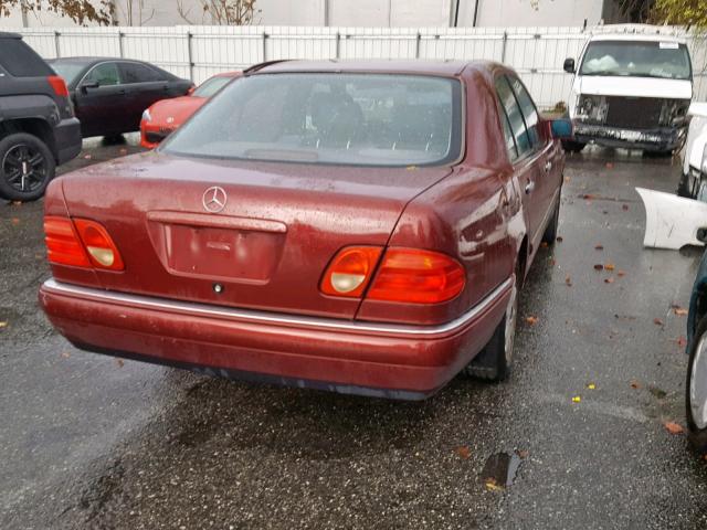 WDBJF65H6XA817965 - 1999 MERCEDES-BENZ E 320 BURGUNDY photo 4