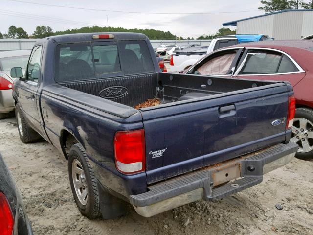 1FTYR10V7YPB05857 - 2000 FORD RANGER BLUE photo 3