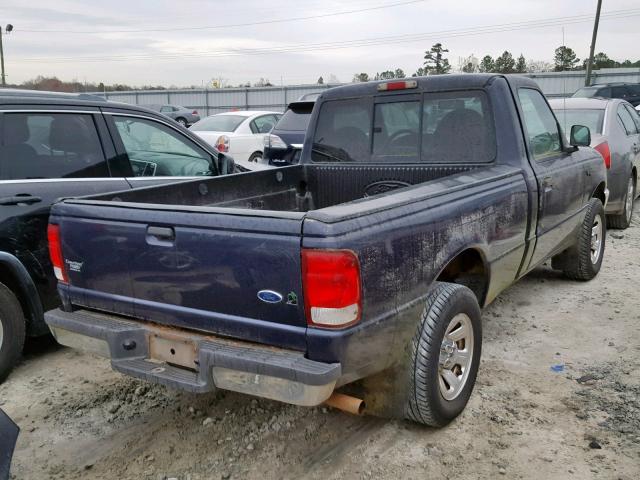 1FTYR10V7YPB05857 - 2000 FORD RANGER BLUE photo 4