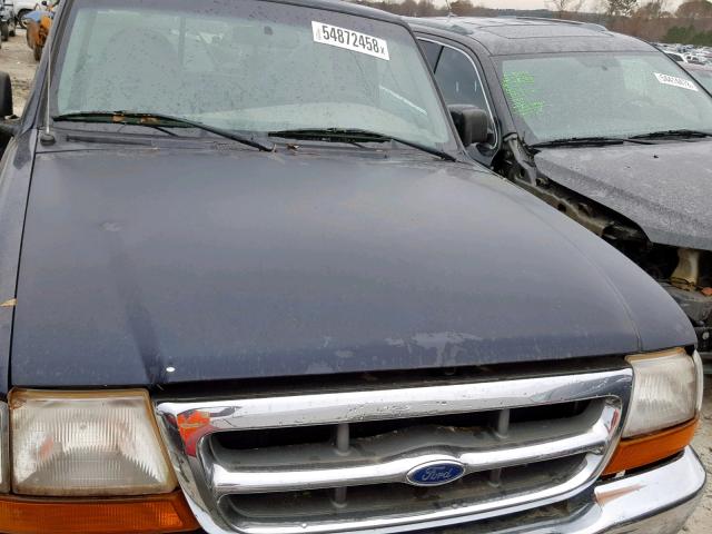 1FTYR10V7YPB05857 - 2000 FORD RANGER BLUE photo 9