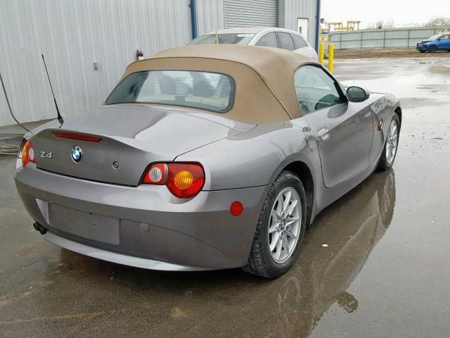 4USBT33584LS53364 - 2004 BMW Z4 2.5 GRAY photo 4