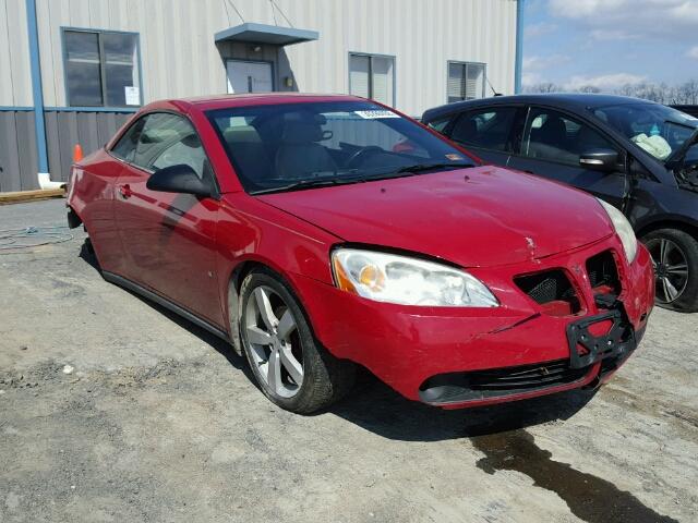 1G2ZH35N974173982 - 2007 PONTIAC G6 GT RED photo 1