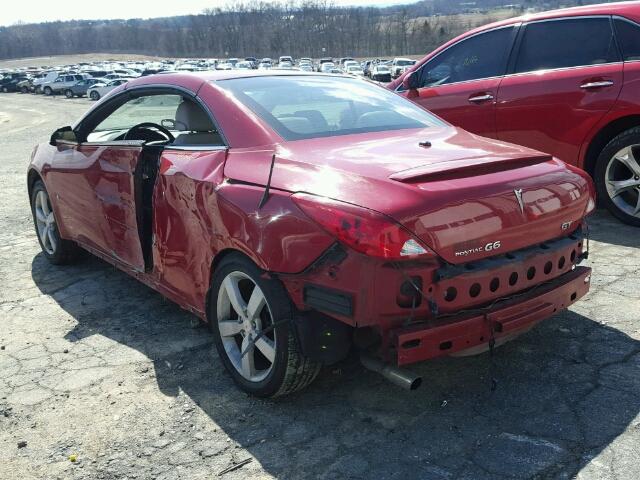 1G2ZH35N974173982 - 2007 PONTIAC G6 GT RED photo 3