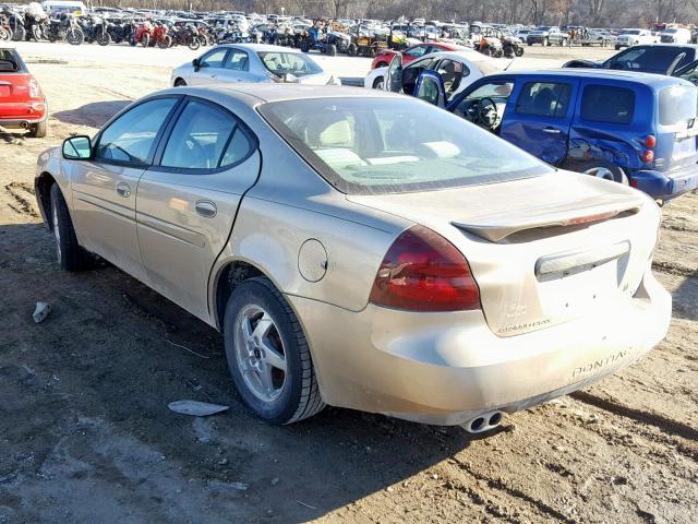 2G2WP522841257407 - 2004 PONTIAC GRAND PRIX GOLD photo 3