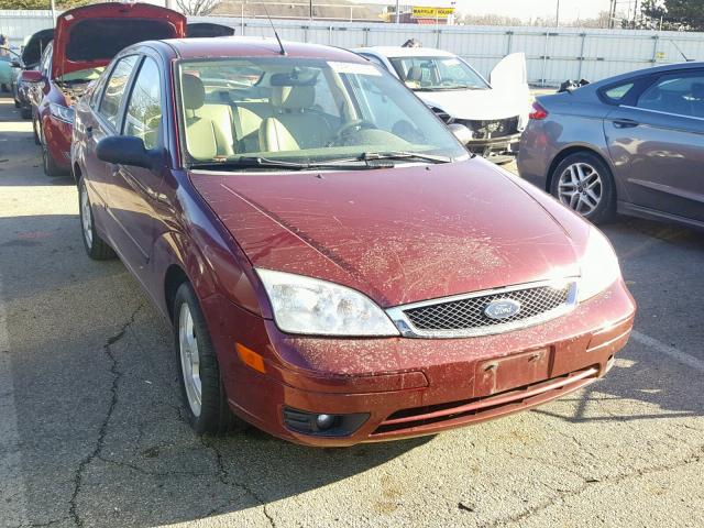 1FAHP34N47W323308 - 2007 FORD FOCUS ZX4 RED photo 1