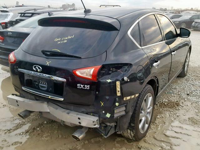 JN1AJ0HP4BM801340 - 2011 INFINITI EX35 BASE BLACK photo 4