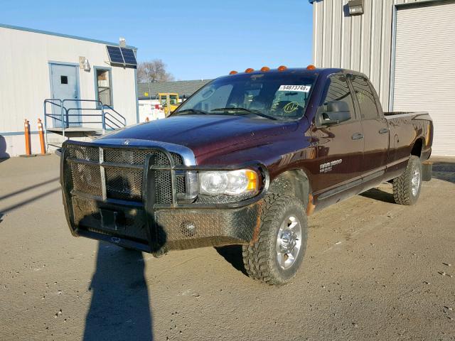 3D7LS38C95G823414 - 2005 DODGE RAM 3500 S BURGUNDY photo 2