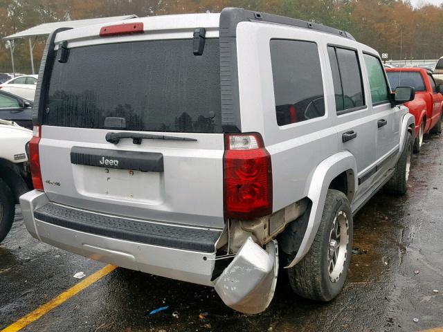 1J8HG48K36C225783 - 2006 JEEP COMMANDER SILVER photo 4
