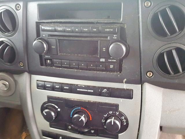 1J8HG48K36C225783 - 2006 JEEP COMMANDER SILVER photo 9