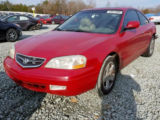 19UYA42611A013832 - 2001 ACURA 3.2CL TYPE RED photo 2