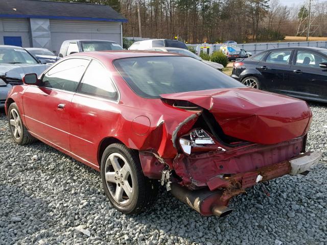 19UYA42611A013832 - 2001 ACURA 3.2CL TYPE RED photo 3