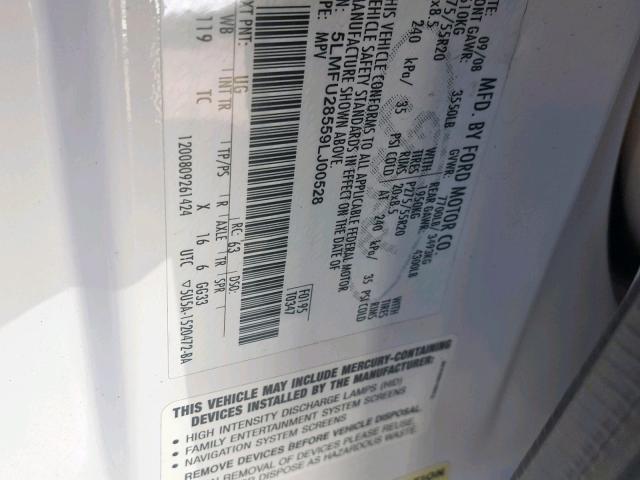 5LMFU28559LJ00528 - 2009 LINCOLN NAVIGATOR Ağ foto 10