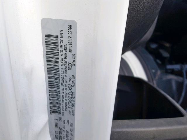 3C6TRVDG2JE114993 - 2018 RAM PROMASTER 白色 照片 10