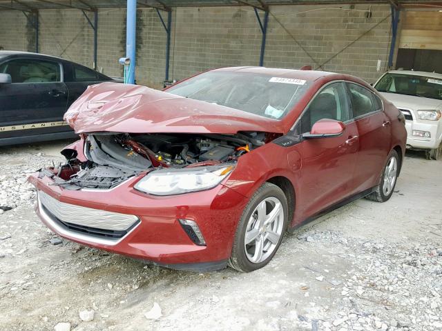 1G1RA6S57HU154881 - 2017 CHEVROLET VOLT LT RED photo 2