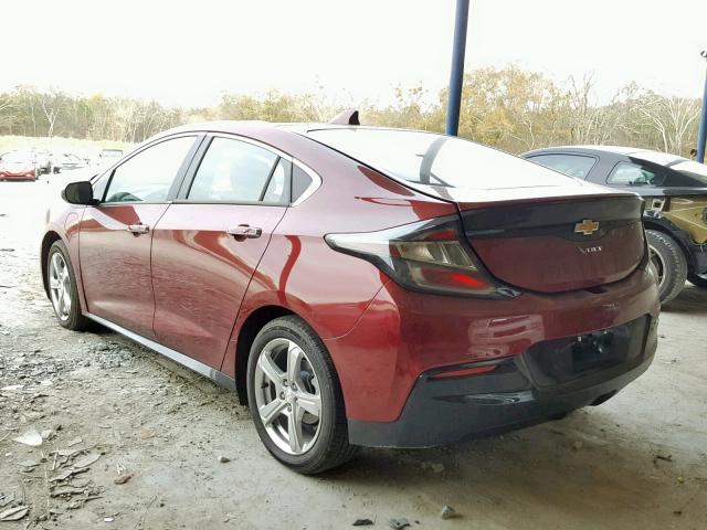 1G1RA6S57HU154881 - 2017 CHEVROLET VOLT LT RED photo 3