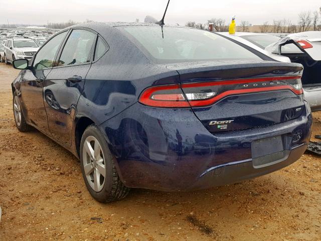 1C3CDFBB0GD667662 - 2016 DODGE DART SXT BLUE photo 3