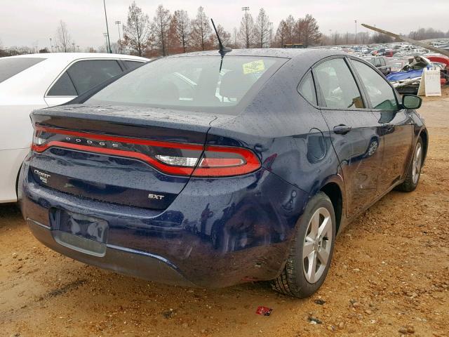 1C3CDFBB0GD667662 - 2016 DODGE DART SXT BLUE photo 4