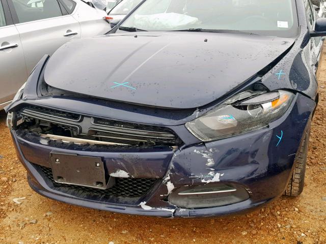 1C3CDFBB0GD667662 - 2016 DODGE DART SXT BLUE photo 9