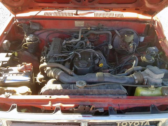 JT4RN63A7J8008745 - 1988 TOYOTA PICKUP RN6 RED photo 7