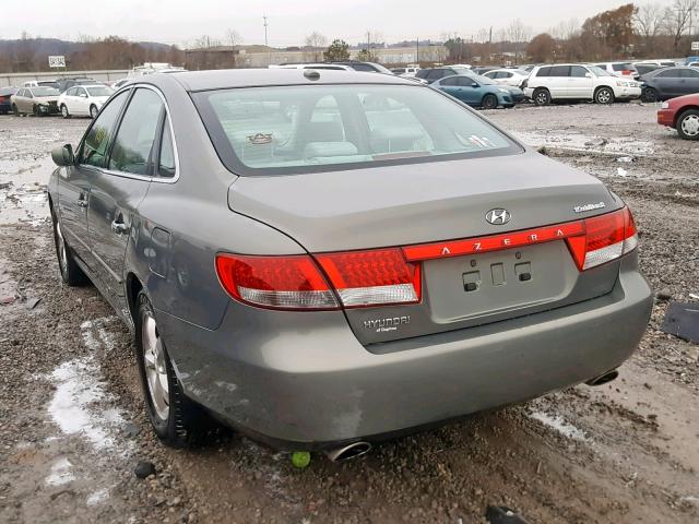 KMHFC46D67A194729 - 2007 HYUNDAI AZERA GLS GRAY photo 3