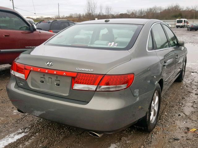 KMHFC46D67A194729 - 2007 HYUNDAI AZERA GLS GRAY photo 4