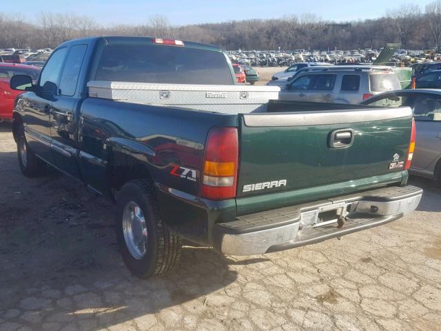 1GTEK19T43Z169540 - 2003 GMC NEW SIERRA GREEN photo 3