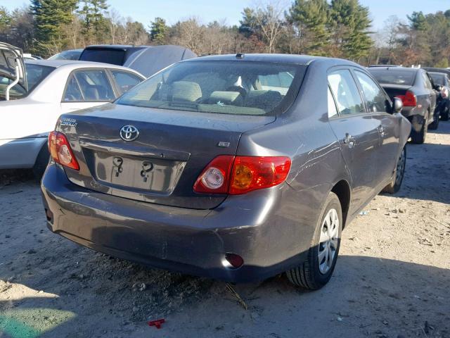 1NXBU4EE5AZ338847 - 2010 TOYOTA COROLLA BA GRAY photo 4