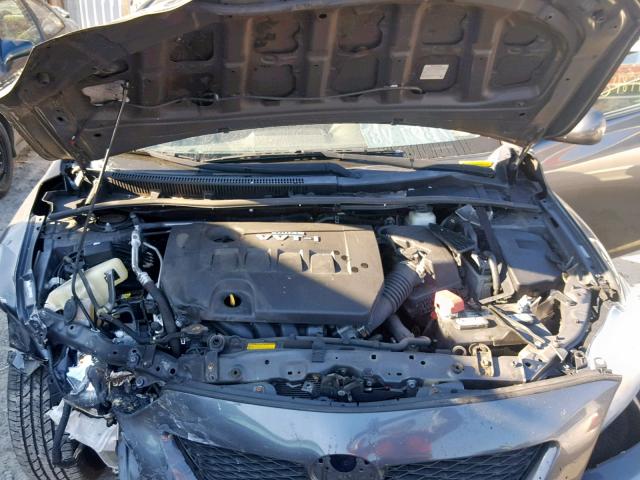 1NXBU4EE5AZ338847 - 2010 TOYOTA COROLLA BA GRAY photo 7