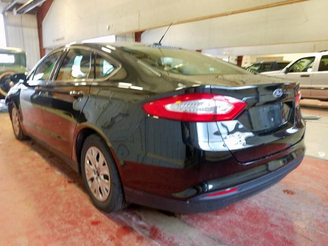 3FA6P0G76ER108726 - 2014 FORD FUSION S BLACK photo 3