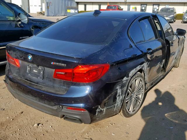 WBAJB9C55JB035632 - 2018 BMW M550XI BLUE photo 4