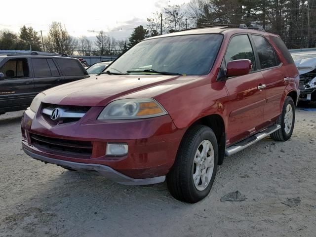 2HNYD18926H524510 - 2006 ACURA MDX TOURIN RED photo 2