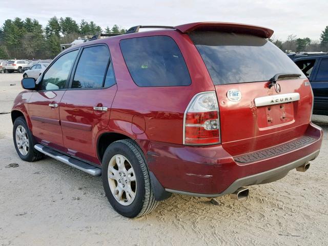 2HNYD18926H524510 - 2006 ACURA MDX TOURIN RED photo 3