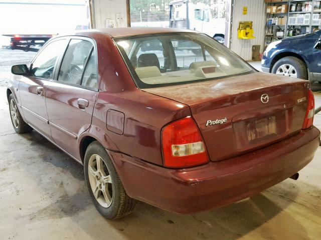 JM1BJ225630181037 - 2003 MAZDA PROTEGE DX RED photo 3