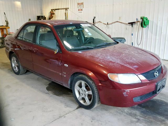 JM1BJ225630181037 - 2003 MAZDA PROTEGE DX RED photo 9