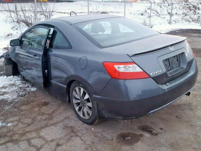 2HGFG1B03AH002512 - 2010 HONDA CIVIC EXL GRAY photo 3