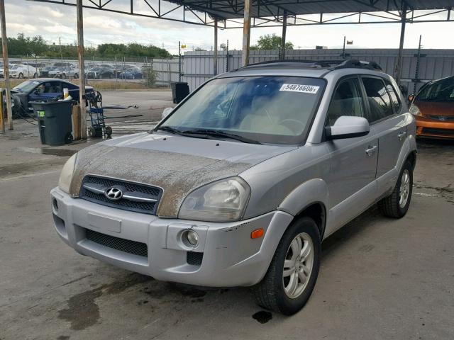 KM8JN12D07U509242 - 2007 HYUNDAI TUCSON SE SILVER photo 2