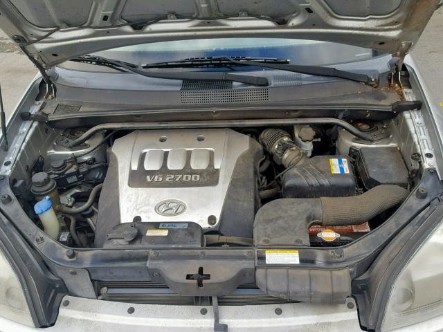 KM8JN12D07U509242 - 2007 HYUNDAI TUCSON SE SILVER photo 7