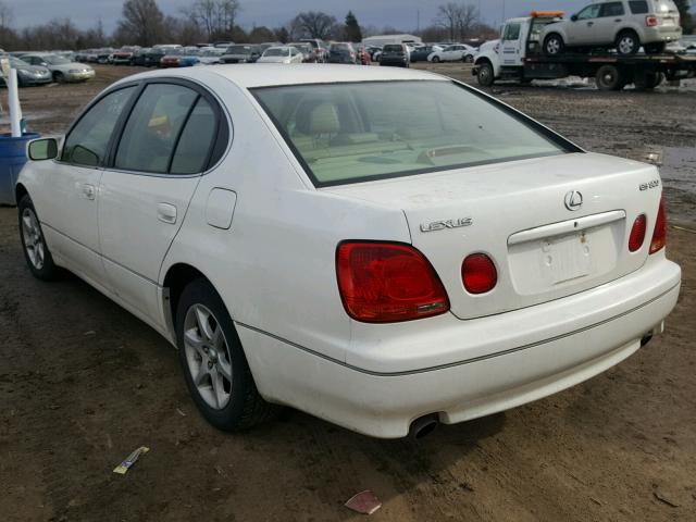 JT8BD69S840194799 - 2004 LEXUS GS 300 WHITE photo 3