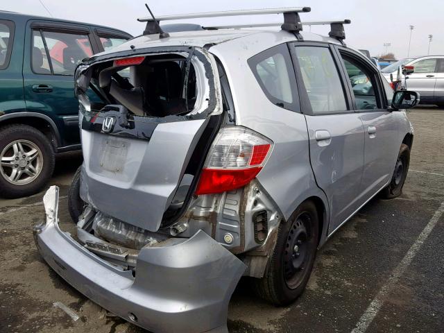 JHMGE8G38CC016401 - 2012 HONDA FIT SILVER photo 4