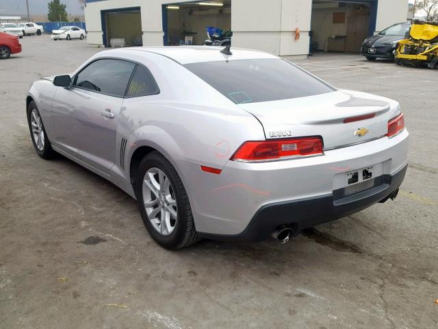 2G1FB1E33F9233049 - 2015 CHEVROLET CAMARO LS SILVER photo 3