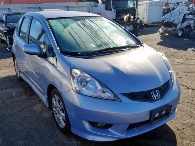 JHMGE884X9S020004 - 2009 HONDA FIT SPORT BLUE photo 1