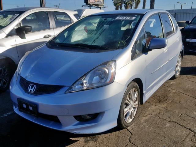 JHMGE884X9S020004 - 2009 HONDA FIT SPORT BLUE photo 2