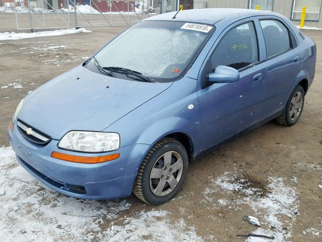 KL1TG59686B631015 - 2006 CHEVROLET AVEO LT BLUE photo 2