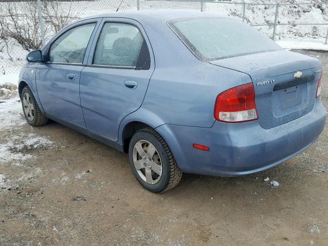 KL1TG59686B631015 - 2006 CHEVROLET AVEO LT BLUE photo 3