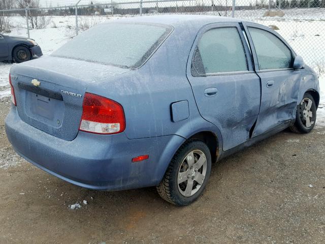 KL1TG59686B631015 - 2006 CHEVROLET AVEO LT BLUE photo 4