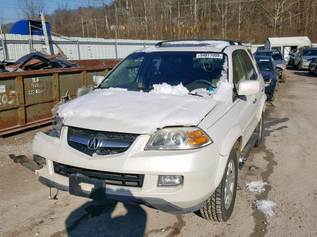 2HNYD18855H543140 - 2005 ACURA MDX TOURIN WHITE photo 2