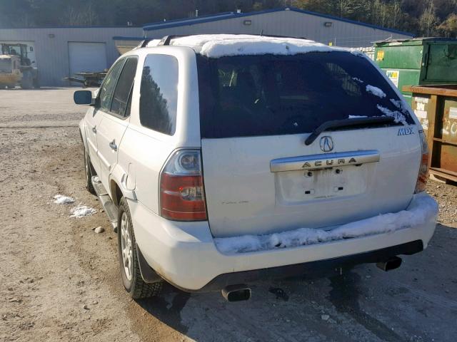 2HNYD18855H543140 - 2005 ACURA MDX TOURIN WHITE photo 3