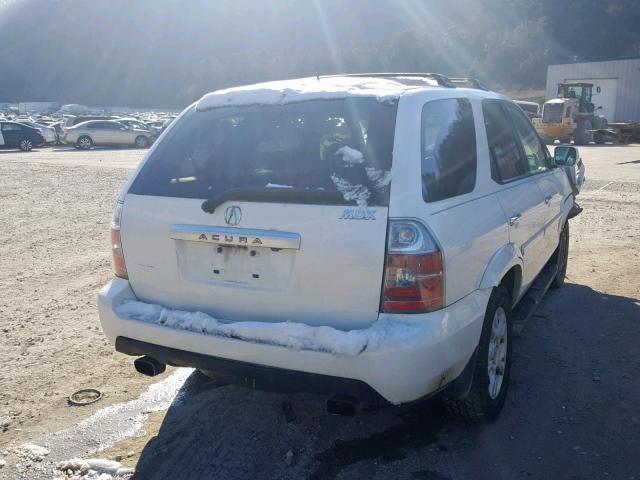 2HNYD18855H543140 - 2005 ACURA MDX TOURIN WHITE photo 4